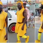 Ras Nene Dresses In Hilarious Yellow Outfit Photo Source: officialagooji