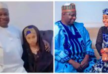 66-year-old Aminu Danmaliki and his bride Photo credit: Aminu Danmaliki