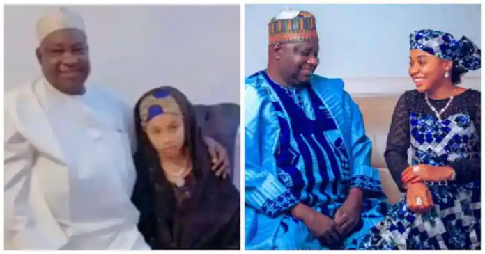 66-year-old Aminu Danmaliki and his bride Photo credit: Aminu Danmaliki