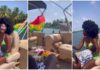 Hamamat goes on a luxury boat cruise with her baby. Photo Source: @iamhamamat