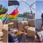 Hamamat goes on a luxury boat cruise with her baby. Photo Source: @iamhamamat