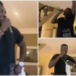 Asamoah Gyan performing with a live band. Photo Source: @asamoah_gyan3