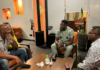 Asafa Powell meets Asamoah Gyan