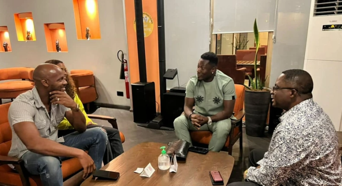 Asafa Powell meets Asamoah Gyan