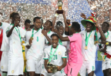 Senegal celebrate