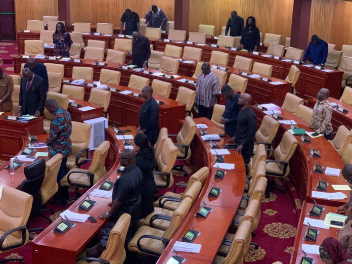 Majority side of parliament