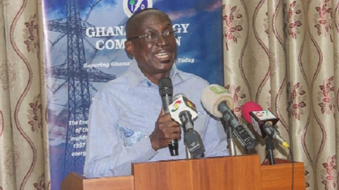 • Kofi Agyarko, Director of Renewable Energy and Energy Efficiency of Energy Commission, addressing stakeholders in Accra. Picture: ERNEST KODZI