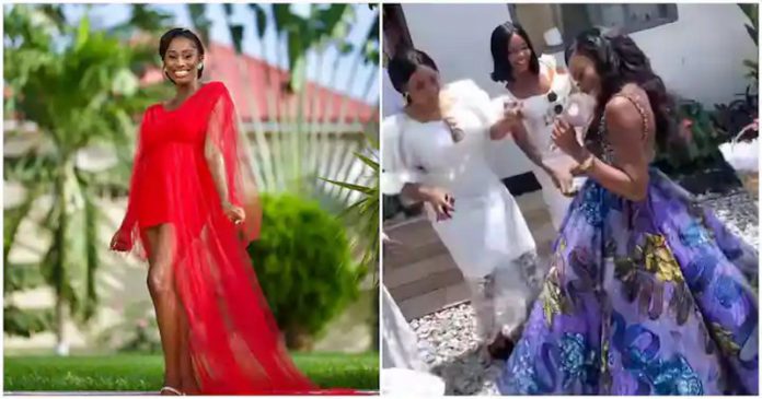 Ghanaian bride Christabel looking elegant in these photos. Source: @mzara.beauty