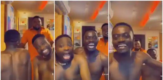 Brother Sammy danced with Lil Win in a video where they were both shirtless Photo source: @officiallilwin