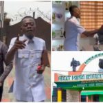 Great Ampong touring Lil Win's private school in Kumasi Photo credit: @TikTok/ @officiallilwinweezy