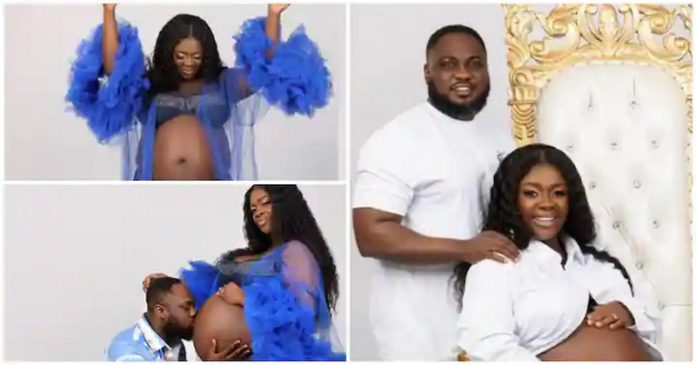 Ghanaian actress Tracey Boakye has announced the name of her newly born baby Photo source @zionfelixdotcom