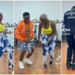 Fella Makafui taking dance lessons with @demzy_baye. Photo Source: @fella_makafui