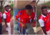 Thomas Partey meets his lookalike In Kumasi. Photo Source: Gideon Mensah on Snapchat @gideonmensah_14