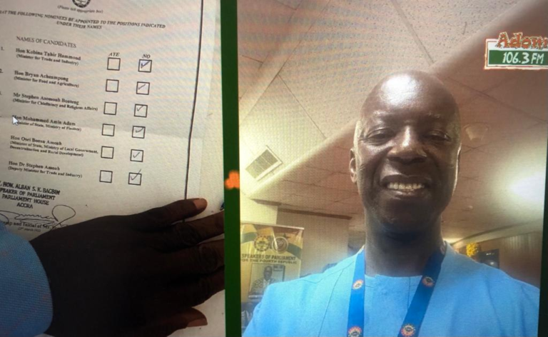 Ministerial approval: Why I took a photo of my ballot paper – NDC MP [Listen]