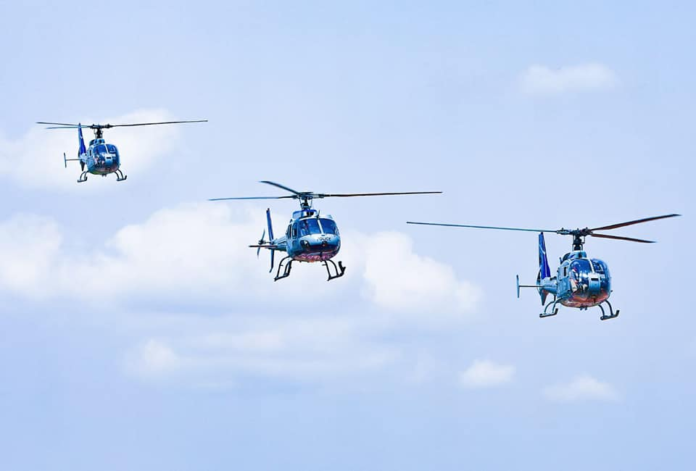 Police helicopters