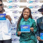 Medikal and his wife, Fella Makafui support Shatta Wale during his Shaxi activation in Accra