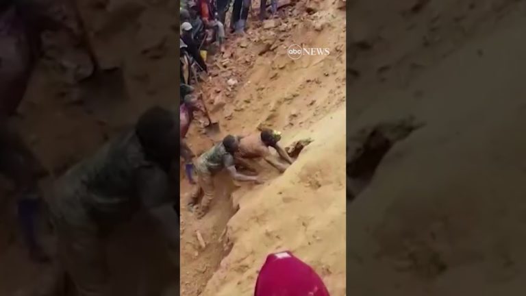 Man saves trapped gold miners with bare hands [Video]