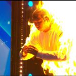 The final act on Sunday night caught a lot of heat after a man set himself on fire (Image: ITV)