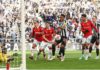 Manchester United keeper David de Gea made a crucial double save to deny Newcastle's Alexander Isak and Joe Willock in the first half