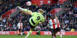 Erling Haaland has reached 30 Premier League goals quicker than any player in the competition's history