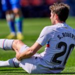 Sergi Roberto was forced off in the first half with a hamstring injury