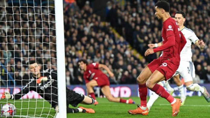 Cody Gakpo scored his fifth goal for Liverpool since joining the club in January Cody Gakpo scored his fifth goal for Liverpool since joining the club in January