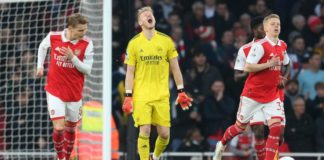 Aaron Ramsdale conceded inside the first 30 seconds for the second time at Emirates Stadium this season