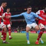 Manchester City beat Arsenal 3-1 in the Premier League at Emirates Stadium in February