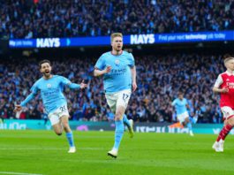 Kevin de Bruyne scored his 27th Premier League goal from outside the box since joining Man City in August 2015 - five more than any other player during that time
