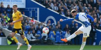 Pascal Gross's second goal of the game will go down as one of the strikes of the season