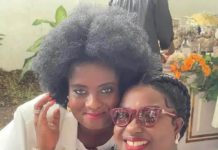 Victoria Lakshmi Hamah and Obuobia Darko-Opoku slay in white outfits. Source: @obuobiadarkoopoku2