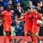 Danny Welbeck of Brighton & Hove Albion celebrates after scoring his side's equalising goal to make the score 1-1 during the Premier League match between Chelsea FC and Brighton & Hove Albion at Stamford Bridge Image credit: Getty Images