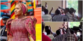 Samira Bawumia at the University Of Ghana for the Samira Bawumia Literature Prize. Photo source: @pulseghana @sbawumia