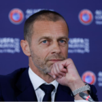 UEFA President Aleksander Ceferin attends a news conference during the 46th UEFA congress in Vienna, Austria, May 11, 2022. REUTERS/Leonhard Foeger