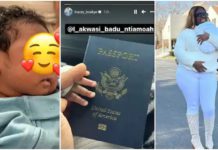Tracey Boakye Secures Passport For Her New Born Son Akwasi Badu Ntiamoah Photo Source: tracey_boakye