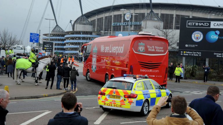 Manchester City condemn attack on Liverpool’s bus