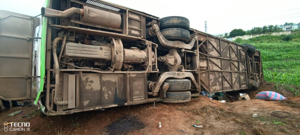 Bus transporting SHS students crashes on Kasoa-Cape Coast highway