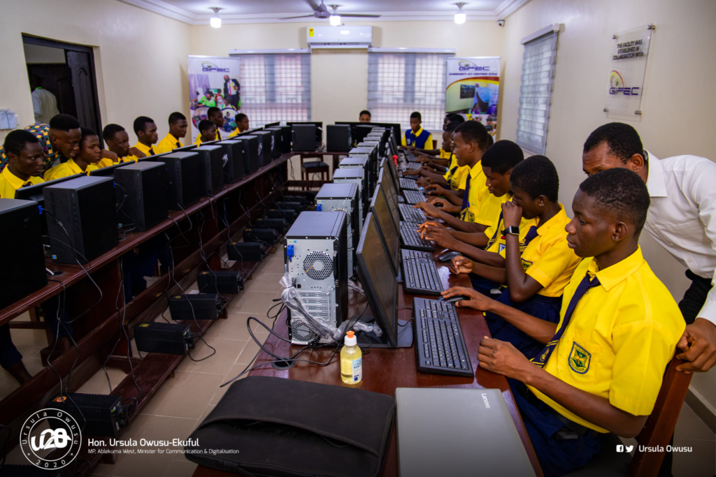 Ursula Owusu honours mum with library, tech hub at Akim Oda