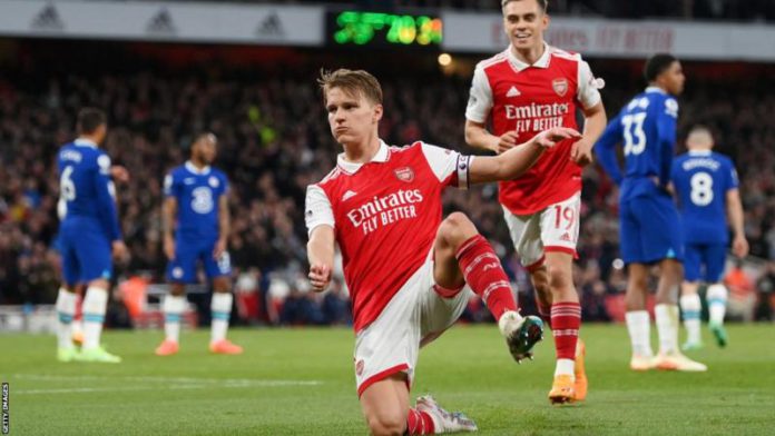 Martin Odegaard has scored four goals in his last four games for Arsenal