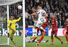 Federico Gatti also scored in the first leg of their quarter-final against Sporting Lisbon