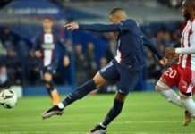 Kylian Mbappe has reached 25 goals in Ligue 1 for the fourth time and becomes the second Frenchman to achieve this post World War Two after Thadee Cisowski