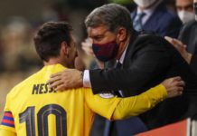 Messi won 10 La Liga titles with Barcelona between 2004 and 2021