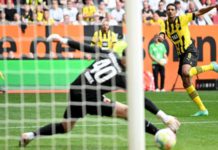 Sebastian Haller scored twice in the second half for Borussia Dortmund