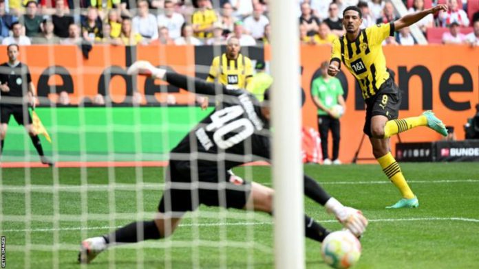 Sebastian Haller scored twice in the second half for Borussia Dortmund