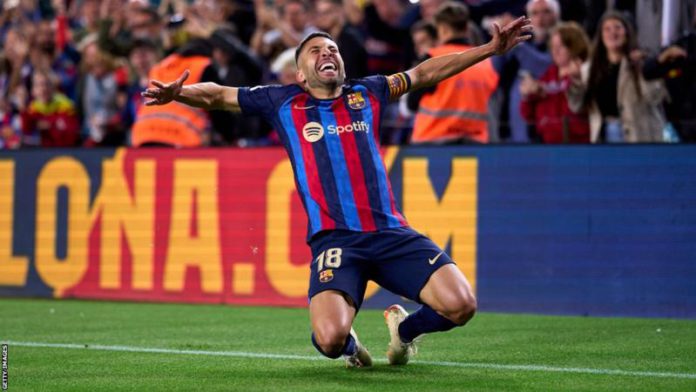 Jordi Alba has scored 19 goals and assisted 91 times for Barcelona