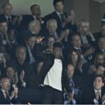 The Real Madrid fans applauded and chanted Vinicius Jr's name in the 20th minute