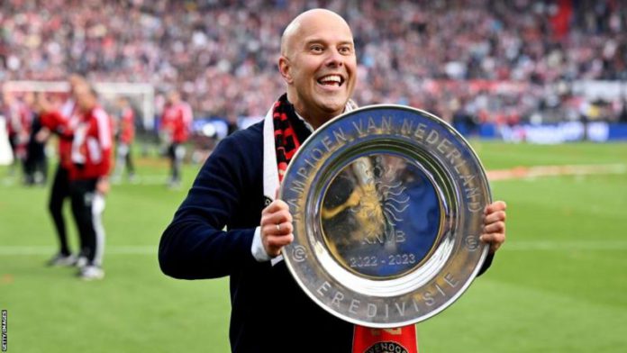 Arne Slot has guided Feyenoord to Eredivisie success in the 2022-23 season