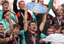 Thomas Muller has won a record 12 Bundesliga titles