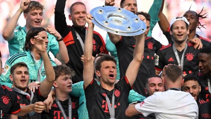 Thomas Muller has won a record 12 Bundesliga titles