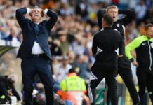 Leeds boss Sam Allardyce could only watch on in anguish as his side succumbed to their 21st league defeat of the season